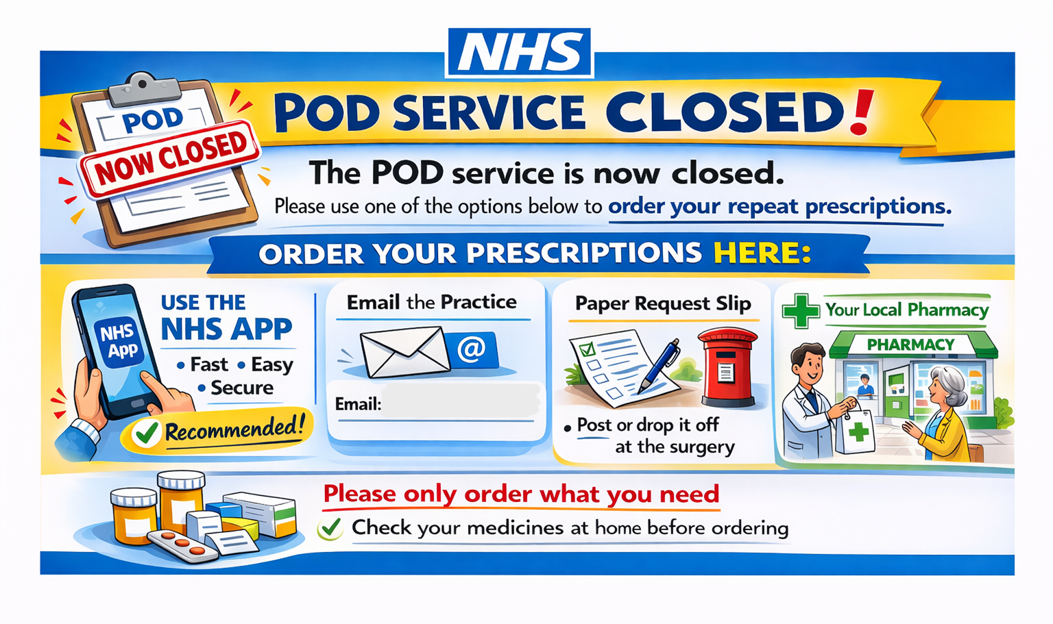 POD Service is Closed